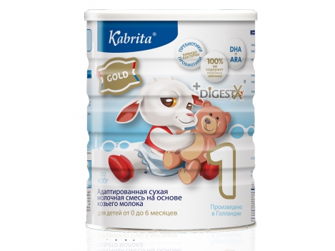 Pieno mišinys OŽKOS PIENO PAGRINDU, skirtas kūdikiams nuo gimimo, Kabrita 1  Gold, 400 g | Foxshop.lt