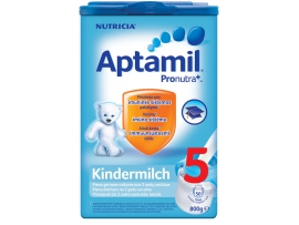 Pieno mišinys APTAMIL Kindermilch  5 su PRONUTRA+, VAIKAMS NUO 2 METŲ, neto masė 800 g