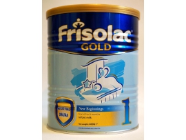 Pieno mišinys kūdikiams nuo 0 iki 6 mėn., Frisolac Gold 1, 400 g