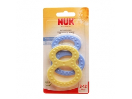 Plastiko žiedas-kramtukas 8,  3-12 mėnesių kūdikiams, NUK (10256227)