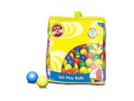 PLAY WOW plastikiniai spalvoti kamuoliukai 100vnt, nuo 36+ mėn. (PW-3130)