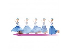 Puošnioji Pelenė su besisukančiu sijonu, vaikams nuo 3 m. Disney Princess (CHG56)