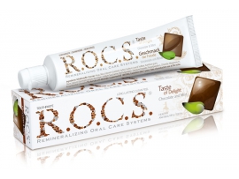 R.O.C.S. Chocolate&mint šokolado ir mėtų skonio dantų pasta suaugusiesiems, 74 g