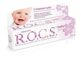 R.O.C.S Mild care of linden dantų pasta kūdikiams su liepžiedžiais nuo 0-3 metų, 45g