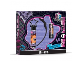 Rinkinys mergaitėms: lūpų balzamas + kvepalai 15 ml + plaukų lankelis,  Monster High Clawdeen Wolf