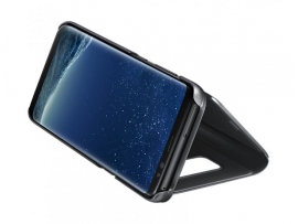 Samsung Galaxy S8 Clear View Black telefono dėklas