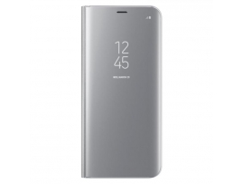 Samsung Galaxy S8+ Clear View Silver telefono dėklas