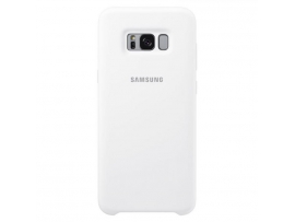 Samsung Galaxy S8+ Silicone White telefono nugarėlė