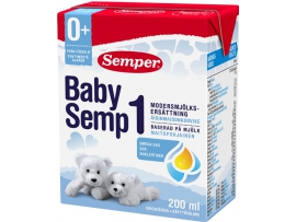 SEMPER Baby semp 1 paruoštas pieno mišinys kūdikiams nuo gimimo, 200ml