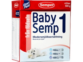 SEMPER Baby Semp 1 pieno mišinys kūdikiams nuo gimimo, 500g
