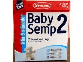 SEMPER Baby Semp 2 pieno mišinys kūdikiams nuo 6mėn, 500g