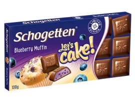 Šokoladas su mėlynių kremo įdaru Schogetten Cake, 100g