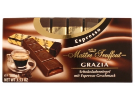 Šokoladukai su kreminės espresso kavos įdaru MAITRE TRUFFOUT, 100g
