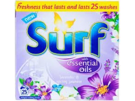 SURF Lavender& Spring Jasmine skalbimo milteliai, 25 skalbimai, 2kg