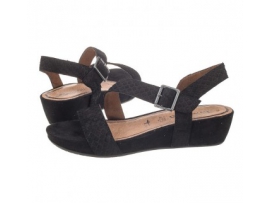 Tamaris Czarne 1-28303-26 001 Black (TM26-a) sandalai