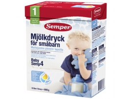 TOLESNIO MAITINIMO pieno mišinys BabySemp4, kūdikiams nuo 12 mėn., 800 g