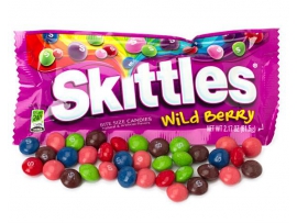 UOGŲ SKONIO KRAMTOMIEJI SALDAINIAI Wild Berry Skittles, 61,5g