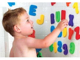 Vonios žaislas Raidelės ir skaičiai,  26 raidės ir 10 skaičių, mažyliams nuo 36 mėn. Munchkin (11108)