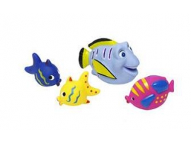 Vonios žuvyčių rinkinys, 4 vnt., vaikams nuo 3 m. Eddy Toys (96200)