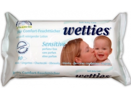 WETTIES Sensitive drėgnos servetėlės kūdikiams, 80vnt.