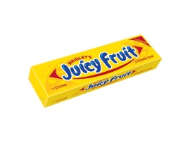 WRIGLEY'S JUICY FRUIT įvairių vaisių skonio kramtomoji guma 13g