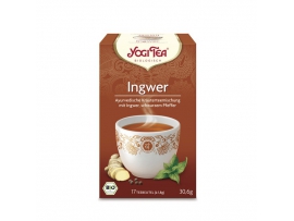 YOGI TEA Imbierinė ekologiška ajurvedinė arbata, 30g